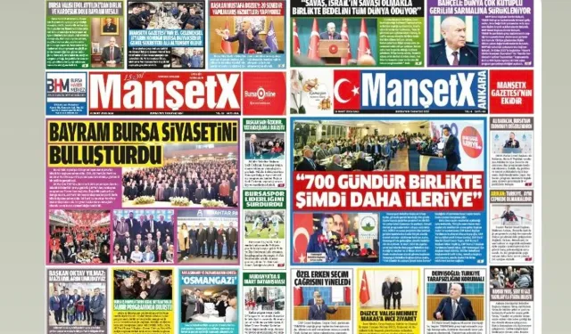 MANŞETX GAZETESİ'NİN BURSA VE ANKARA'NIN 15.YIL 366. MART SAYILARI ÇIKTI!