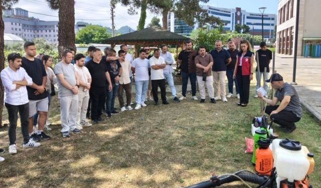 Giresun'da kokarca mücadele ekiplerine biyosidal eğitim verildi