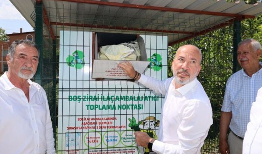 Ege Tütün İhracatçıları Birliği Salihli'de zirai ilaç atıkları için 7 atık noktası açtı